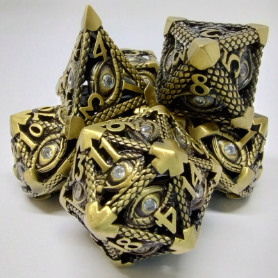 Diamant Hypnotique: or antique avec boîte en métal