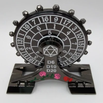 Spinners à une main: noir avec chiffres blancs dans une boîte noire